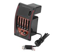 Joyance Guitar Pickup Equalizer Pickup Guitar Preamp, 5 Band Acoustic Equalizer with Tuner, Pre Wired Replacement Accories for Acoustic Guitars, Compatible with Piezo Pickups