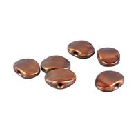 Joyance Guitar String Tuner Knob Folk Guitar String Button Handle Knob, Pack of 6, Tuning Peg Buttons for Electric Guitar, Coffee Color, Replacement Parts