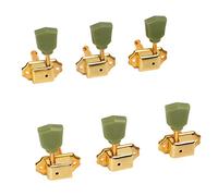 Joyance Guitar Tuning Key 6Pcs String Tuning Key Set, Metal Plastic Semi ed Tuning Keys for Electric Acoustic Guitar 3L3R, Silver, Musical Instrument Parts