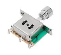 Joyance Guitar3 Way Toggle Switch Guitar Battery Case, Plastic Insulated 9V Battery Bag with 2 Core Wire for Bass Ukulele, Black, Guitar Battery Compartment Cover and Holder