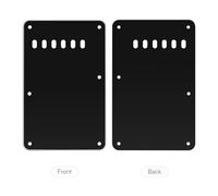 Joyance guitarbackplateblack 3-Ply Guitar Backplate, Tremolo Back Cover Replacement for ST Electric Guitar, Black, Includes Screws, Material, Easy Installation