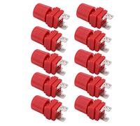 Joyance Inverter Power Terminal 10 Pcs Power Terminal, 300 to 500W Pure Copper Inverter Power Supply Terminal, M4 Terminal, Red, 1m Long, Suitable for Battery Terminal Connectors and Terminal Blocks