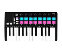Joyance MIDI Keyboard Controller BT Wireless 25 Key Keyboard Controller for Practice Performance Black
