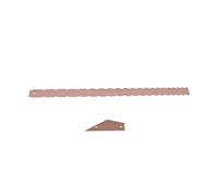 Joyance Musical Instrument Accories Guitar Measuring Tool Set, Silver Aluminum Neck Straight Edge Fret Leveling Ruler Gauge, Guitar Neck Ruler, Notched Straight Edge, Musical Instrument Accories