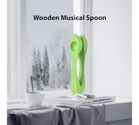 Joyance Musical Spoon Wooden Musical Spoon, Traditional Percussion Instrument for Folk Sound, Hand Percussion Sound Effects, Great Gift for Adults, Party, Festival, Holiday