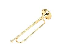 Joyance musicalinstrument Brass Bugle, Retro Standard Trumpet Musical Instrument, Replacement for School Band, Includes Moutiece, Wind Instrument for Marching and Outdoor Events