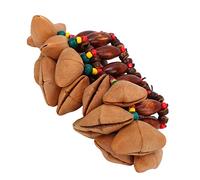 Joyance Nut Handbell Handbell Bracelet, Nut Shell Bracelet with Exquisite Craftsmanship, Tribal Style Portable Musical Instrument Accory for Parties