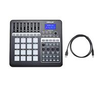 Joyance PANDA200 Portable USB MIDI Pad Controller, 16 Drum Pads, Compact Size, Includes USB Cable, Black, Compatible with DAW and MIDI Software, Ideal for Musicians and DJs