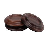 Joyance Piano Caster Cups Piano Caster Pads 3 Pcs, Non-Slip Upright Grand Piano Caster Cups, Wood Coasters for Hardwood Floors, Black Walnut Finish