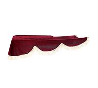 Joyance Piano Cover Electronic Piano Cover Cloth, Anti-Dust Keyboard Cover for 76-88 Key Pianos, Decorated Design, Wine Red