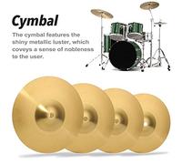 Joyance Practical Alloy Cymbal Brass Crash Cymbal, Practical Alloy Cymbal for Percussion Instruments, Ideal for Beginners, 14 in, Sound, Suitable for Drummers