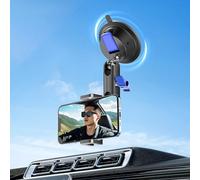 Joyance PU896B Expansion Adapter for Sports Camera, 1/4in Screw Hole, Compatible with OSMO Pocket 3, Includes Suction Cup Mount with Dual 360° Rotatable Ball Head