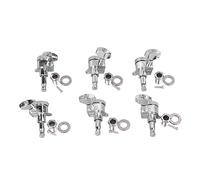 Joyance Single String Bridge Individual Bridge Metal Single String Saddle Tailpiece, Fanned Bass Bridge for Guitar, Fixed Design, Construction, Ideal for Bass Instruments