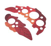 Joyance Sound Hole Sticker 2Pcs Sound Hole Sticker, 41in Folk Guitar Guard, PVC Grape Leaves Shape, Guitar Sound Hole Cover for Musical Instruments