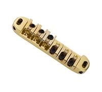 Joyance Strap Lock Metal Roller Saddle Bridge Humbucker Pickup Mount for ST Guitar, Black, 6 Saddle Bridge, Replacement Parts, Bridge Tailpiece Roller Saddle