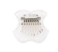Joyance Thumb Piano Thumb Piano Crystal Mini Portable Fruit Mbira Music Instrument, 8 Keys Transparent Finger Piano, Ideal for Beginners, Compact Design