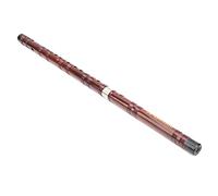 Joyance Traditional Wind Instrument E Key Flute Set, Traditional Dizi Instrument with Dry Bitter Material, Complete Flute Kit for Musicians and Beginners, Model ZD02