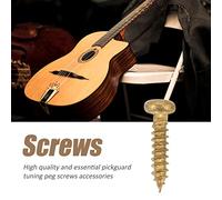 Joyance Tuning Peg Screw 50 Pcs Chrome Mounting Screws for Guitar Machine Heads, Tuning Peg Screws for Guitar Tuners, Replacement Guitar Repair Parts, Golden