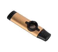 Joyance Wind Instrument Metal Kazoo Musical Instrument, Adjustable Tighten Wind Instrument with Flute Diaphragms, Gold Finish, Ideal for Musicians and Music Enthusiasts