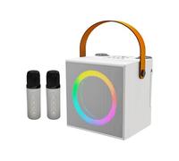 Joyance Wirel Microphoneand Speaker Set Karaoke Machine with 2 Wirel Microphones, BT Microphone and Speaker KTV Set, 10W Power, 4-Inch Driver, Lightweight Portable System for Home and Outdoor