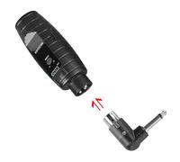 Joyance wirelmicrophonetransmitters&receivers UHF Wirel Guitar Transmitter and Receiver, Dynamic Microphone System with Mic Adapter, 40Hz-20KHz, Compatible with Mixer and Electric Guitar,