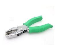 Joyangy Square Hole Punch, Metal & Rubber, 1/6 Inch, Green, Manual, Leather Handle, Ideal for DIY Projects and Office Use