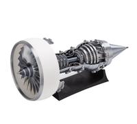 JOYARCH 1/15 Scale Jet Engine Model Kit That Working, Functional TRENT900 Aircraft Turbofan 3D Printed Engine Kit, STEM Educational Gift (Electric Light Version)