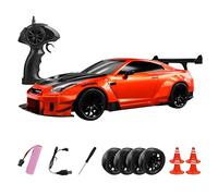 JOYARCH 1/20 Scale RC Drift Car for Adult, 2.4G 4WD High Speed GTR Remote Control Racing Car Model With LED Lights, Racing and Drift Wheels