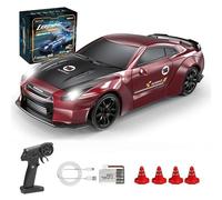 JOYARCH 1/43 Mini RC Drift Car 2.4G Full-Proportional 4WD Remote Control Racing Car with 15KM/H Speed, LED Lights, USB Rechargeable, Adjustable Speed, Ideal Drift Vehicle Model Toy Gift for Adults