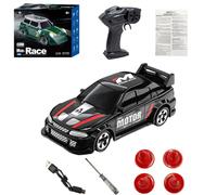 JOYARCH 1:64 Scale Mini Drift RC Car - 4WD 2.4GHz Remote Control Racing Car with LED Lights, 30m Range, 6km/h Speed, 360° Drifting, Type-C Quick Charge - Vehicle Model Toy Gift for Adults