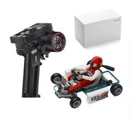 JOYARCH 2.4G Remote Control Car with Driver Figure, Indoor 1/32 Scale RC Mini Kart, for Adults