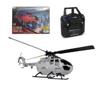 JOYARCH BO105 RC Helicopter for Adult, 2.4G 4CH Armed Helicopter Military Aircraft Model with Altitude Hold (RTF/Grey)