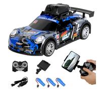 JOYARCH Mini RC Drift Car, 2.4G 4CH Remote Control Car with LED Lights and HD Camera, Electric Racing Cars for Adult