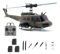 JOYARCH RC ERA C032 RC Military Helicopter, 1/48 Scale 2.4G 6CH UH-1 Huey Remote Control Aircraft Model with 6-Axis Gyroscope Stabilized, Altitude Hold & Optical Flow for Adults - 3Battery
