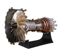 JOYARCH Trent 900 Turbofan Engine Kit that Works, 150+Pieces DIY Turbojet Fighter Engine Mechanical Science STEM Toys - Build Your Own Turbofan Model