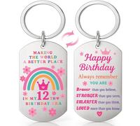 Joybble 12 Year Old Girl Gifts, Gifts for 12 Year Olds Girls, Presents Birthday Gift for Girl Age 12, Keychain 12th Birthday Keyring Christmas Birthday Gift, 12th Birthday Decorations for Teen Girls