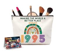 Joybble 30th Birthday Gifts for Women, 30th Birthday Decorations, Cosmetic Bags for Her, Rainbow Pink Makeup Bags Presents for Female 30 Year Old, Personalised Lady Present for Mum, Sister