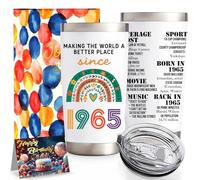 Joybble 60th Birthday Gifts for Women, 60th Birthday Gifts for Her, Personalised Gifts Insulated Tumbler, Mother's Day Ideas Gift for Mum, Wife, Bestie, Sisters, Best Friends, with Greeting Card