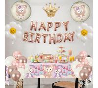 Joybble Animals Balloons, 3D Cartoon Happy Birthday Party Decorations, Birthday Balloons for Boys Girls Kids Party Decorations, Cute Foil Balloon for Children, Fox Theme Party Supplies