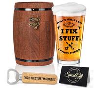 Joybble Birthday Gifts for Men, Beer Glass Gift Set for Men, Funny and Unusual Ideas Presents, Beers & Craft Ale Gifts for Husband, Novelty Father's Day Pint Drinks Presents for Dad or Brother