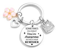 Joybble Birthday Gifts for Women, Happy Birthday Keychain Gifts for Women, Unique Birthday Decorations Keyring Keychains, Sweet Number Key Rings for Mum, Sister, Friends, Daughter (Regular Version)