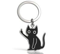 Joybble Cat Keyrings Gifts for Women, Cute Stuff Key Ring, Cute Key Chains for Woman, Black Cat Lovers Gifts for Woman Girls, Mini Animal Metal Keychain, for Friends Lovers Relative(02)