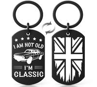 Joybble Gifts for Men, Classic Happy Birthday Keychain Gifts for Him Friend Grandad, Personalised Keyring Keychain Gift Ideas, Novelty Unique Key Rings Present for Christmas Birthday