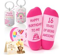 Joybble Girls Birthday Presents, 16th Gifts for Birthday Girl, Funny Keychain Cool Presents, Happy Girl Decorations, Ideas Presents for Kids Teenagers Granddaughter Stocking Fillers