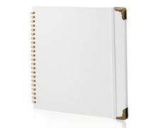 Joyberg scrapbook 40 Pages,8 x 8 Inch (white)