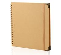 Joyberg Scrapbook 80 Pages, Scrapbooking Supplies 8 x 8 In, junk journal Album Suitable for Album Memory Book Wedding, Anniversary Family, DIY Craft Projects (Brown)