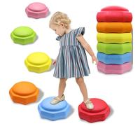 joybond Stepping Stones for Kids - 6 pcs EPP Balance Sensory Kids Stepping Stones for Toddlers 1-3 for Indoor Outdoor Activity Promoting Toddler's Balance and Coordination Skills