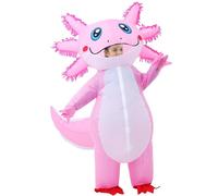 JOYBRO Inflatable Axolotl Costume for Kid, Funny Axolotl Suit, Full Body Animal Costumes, Blow up Costumes for Kids, Ideal for Halloween, Carnival, Mardi Gras, Themed Parties, One Size 120-150 cm
