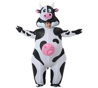 JOYBRO Inflatable Cow Costume for Kid, Funny Cow Suit, Full Body Animal Costumes, Blow up Costumes for Kids, Ideal for Halloween, Carnival, Mardi Gras, Themed Parties, One Size 120-150 cm