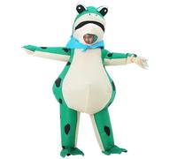 JOYBRO Inflatable Frog Costume for Kids, Funny Frog Suit, Blow up Animal Costume for Boys and Girls Age 8,9,10,11,12, Great for Halloween, Carnival, Theme Parties, Birthday Parties, One Size 120-150cm